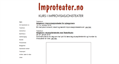 Desktop Screenshot of improteater.no
